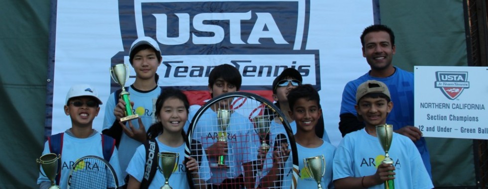 Arora's City of Dublin USTA Green Ball Travel League comes 1st place at Stanford University. Congratulations to the team for being announced SECTION CHAMPIONS!
